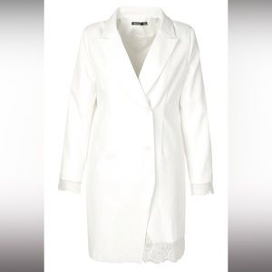 Lace hem Blazer Dress